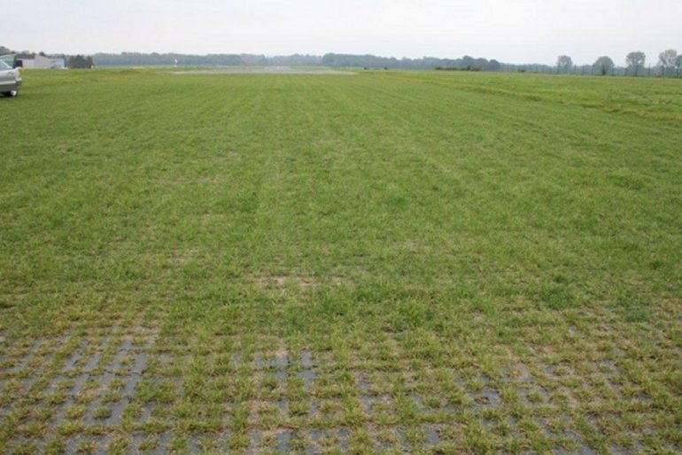 PERFO reinforcement for grass airfields